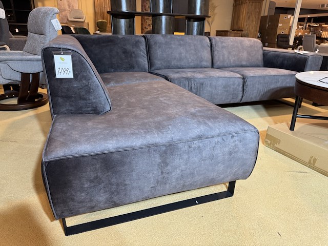 Ottomane + 2,5-seater label51, amaro, donkergrijs - afbeelding 2 van  5