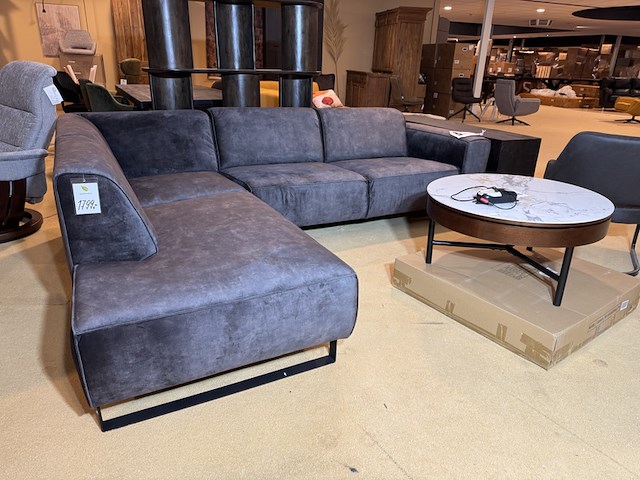 Ottomane + 2,5-seater label51, amaro, donkergrijs - afbeelding 1 van  5