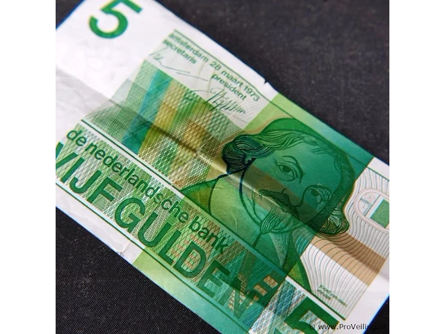 Oud 5 gulden briefje - afbeelding 3 van  3