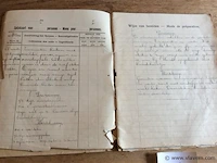 Oud boekje spijskaarten - afbeelding 2 van  3