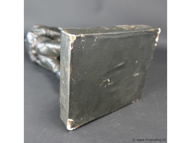 Oud gipsen beeld verliefd stel - afbeelding 5 van  5