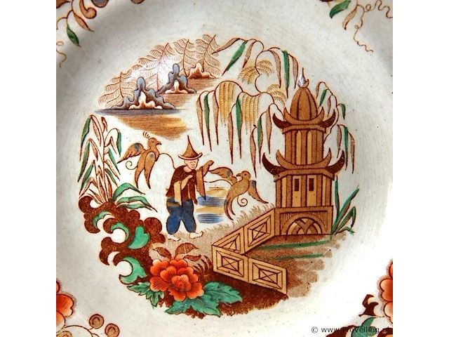 Oud p. regout sierbord - afbeelding 3 van  5
