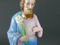 Oud porseleinen beeld heilige josef - afbeelding 3 van  5