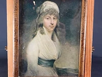 Oud portret in oude lijst - afbeelding 1 van  5