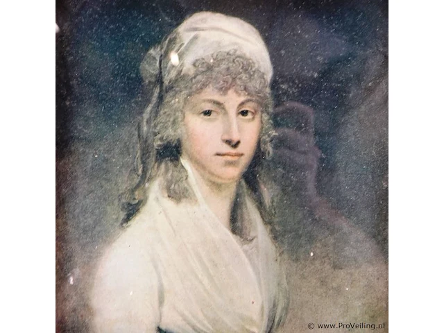 Oud portret in oude lijst - afbeelding 3 van  5