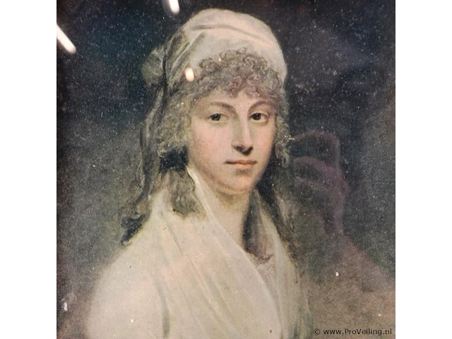 Oud portret in oude lijst - afbeelding 4 van  5