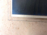 Oud portret in passe-partout en in houten lijst - afbeelding 4 van  5