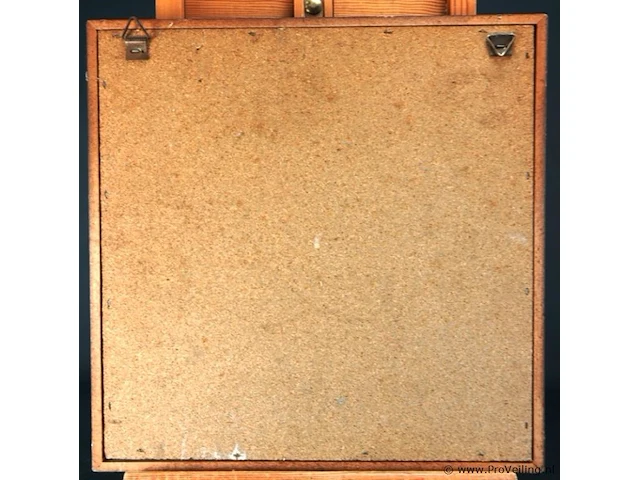 Oud tegeltableau in houten lijst - afbeelding 5 van  5