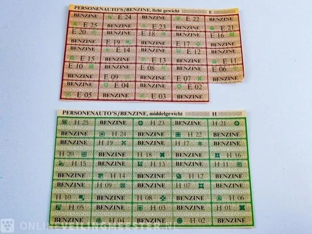 Oude benzinebonnen - afbeelding 1 van  4