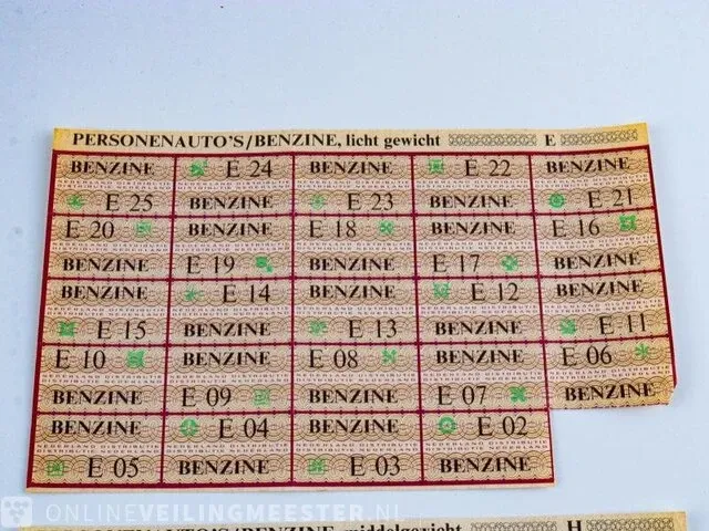 Oude benzinebonnen - afbeelding 2 van  4
