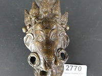 Oude bronzen ganesha sculptuur - afbeelding 1 van  5