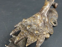 Oude bronzen ganesha sculptuur - afbeelding 4 van  5