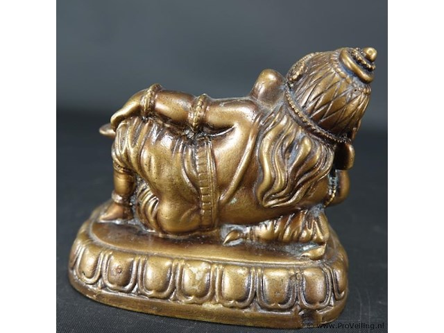 Oude bronzen ganesha - afbeelding 3 van  5