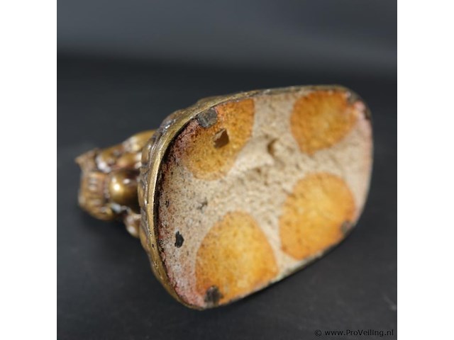 Oude bronzen ganesha - afbeelding 5 van  5