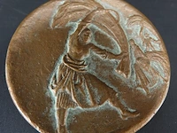 Oude bronzen plaque - afbeelding 3 van  5
