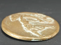 Oude bronzen plaque - afbeelding 4 van  5
