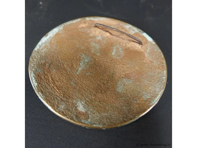 Oude bronzen plaque - afbeelding 5 van  5