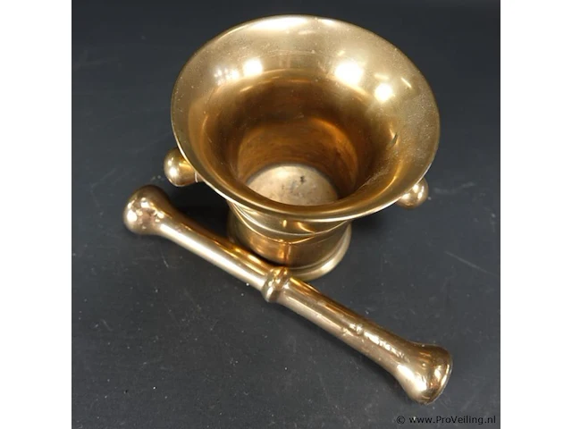Oude bronzen vijzel - afbeelding 3 van  5