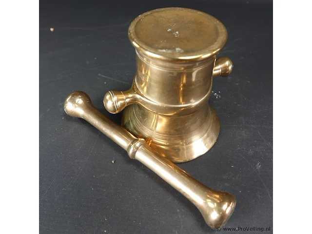 Oude bronzen vijzel - afbeelding 5 van  5