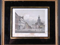 Oude druk de groote markt te bergen-op-zoom - afbeelding 1 van  5