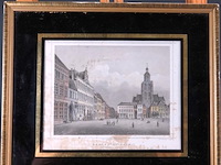 Oude druk de groote markt te bergen-op-zoom - afbeelding 2 van  5