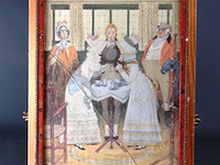 Oude engelse prent in lijst - afbeelding 1 van  5