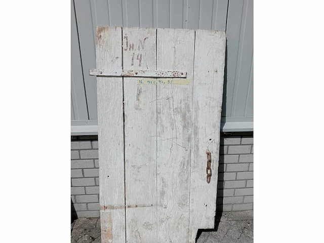Oude houten deur - afbeelding 1 van  1