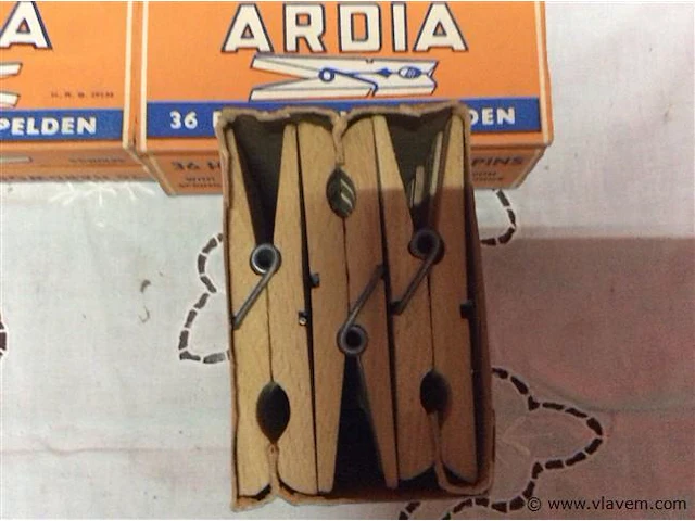 Oude houten wasspelden 3pakken - afbeelding 2 van  2