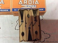 Oude houten wasspelden 3pakken - afbeelding 2 van  2