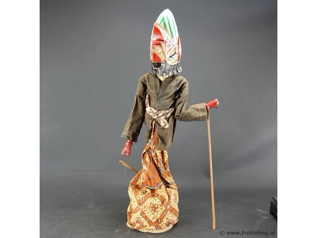 Oude indische wajang golek pop - afbeelding 4 van  5