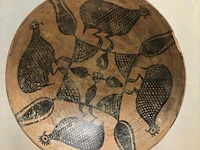 Oude indusvallei - terracotta kom met vogels bouwjaar 3300-2000 v.c., keramiek - afbeelding 1 van  3