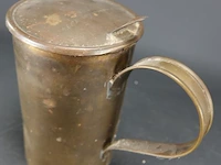 Oude koperen dekselkan - afbeelding 3 van  5