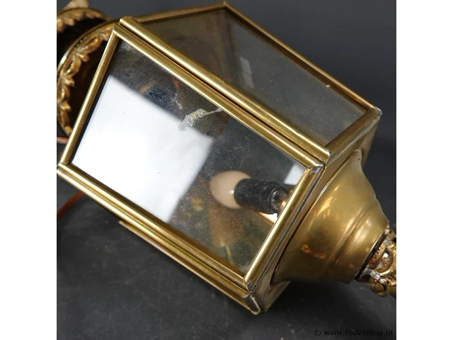 Oude koperen koetslamp - afbeelding 4 van  5