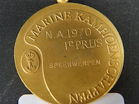 Oude medaille - afbeelding 1 van  3