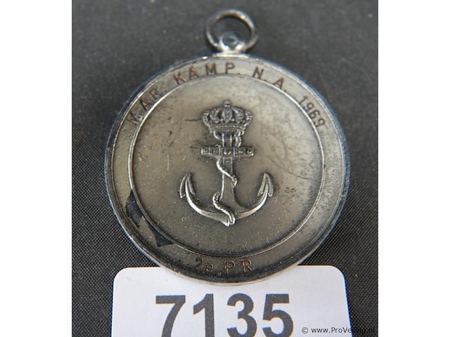 Oude medaille - afbeelding 1 van  3