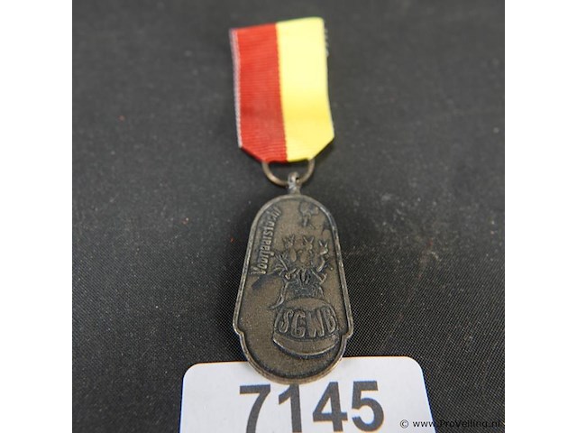 Oude medaille - afbeelding 1 van  3