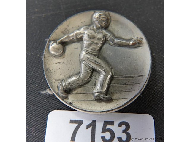 Oude medaille - afbeelding 1 van  3