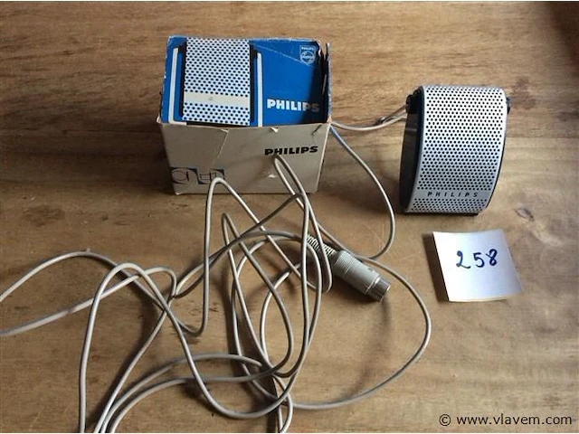 Oude microfoon philips - afbeelding 1 van  2