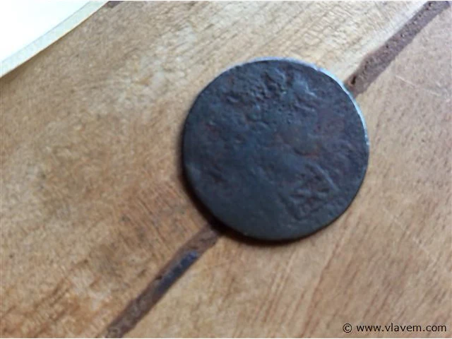 Oude munt hollandia 1780 - afbeelding 3 van  3