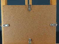 Oude naïeve tekening achter glas en in oude lijst - afbeelding 5 van  5