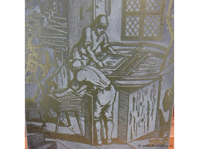 Oude originele etsplaat - afbeelding 3 van  5