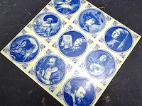 Oude porseleinen tegel - afbeelding 3 van  5