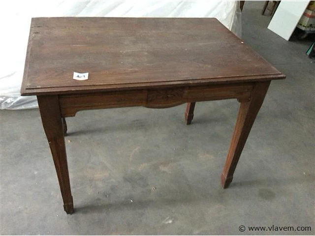 Oude tafel eik - afbeelding 1 van  3