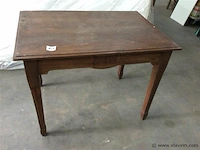 Oude tafel eik - afbeelding 1 van  3