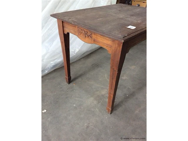 Oude tafel eik - afbeelding 3 van  3