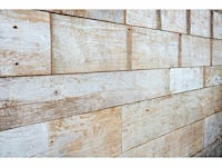 Oude teakplanken white (10x) - afbeelding 2 van  2