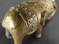 Oude/antieke bronzen olifant - afbeelding 3 van  5