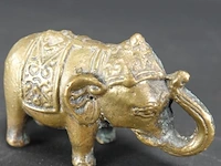 Oude/antieke bronzen olifant - afbeelding 4 van  5