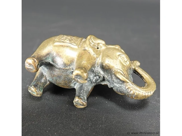 Oude/antieke bronzen olifant - afbeelding 5 van  5