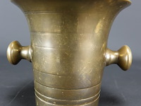 Oude/antieke bronzen vijzel - afbeelding 2 van  5